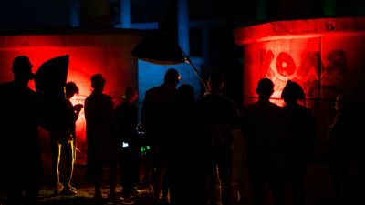 Stage lighting background