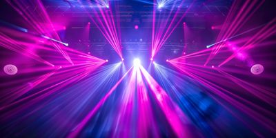 DMX lighting stage background